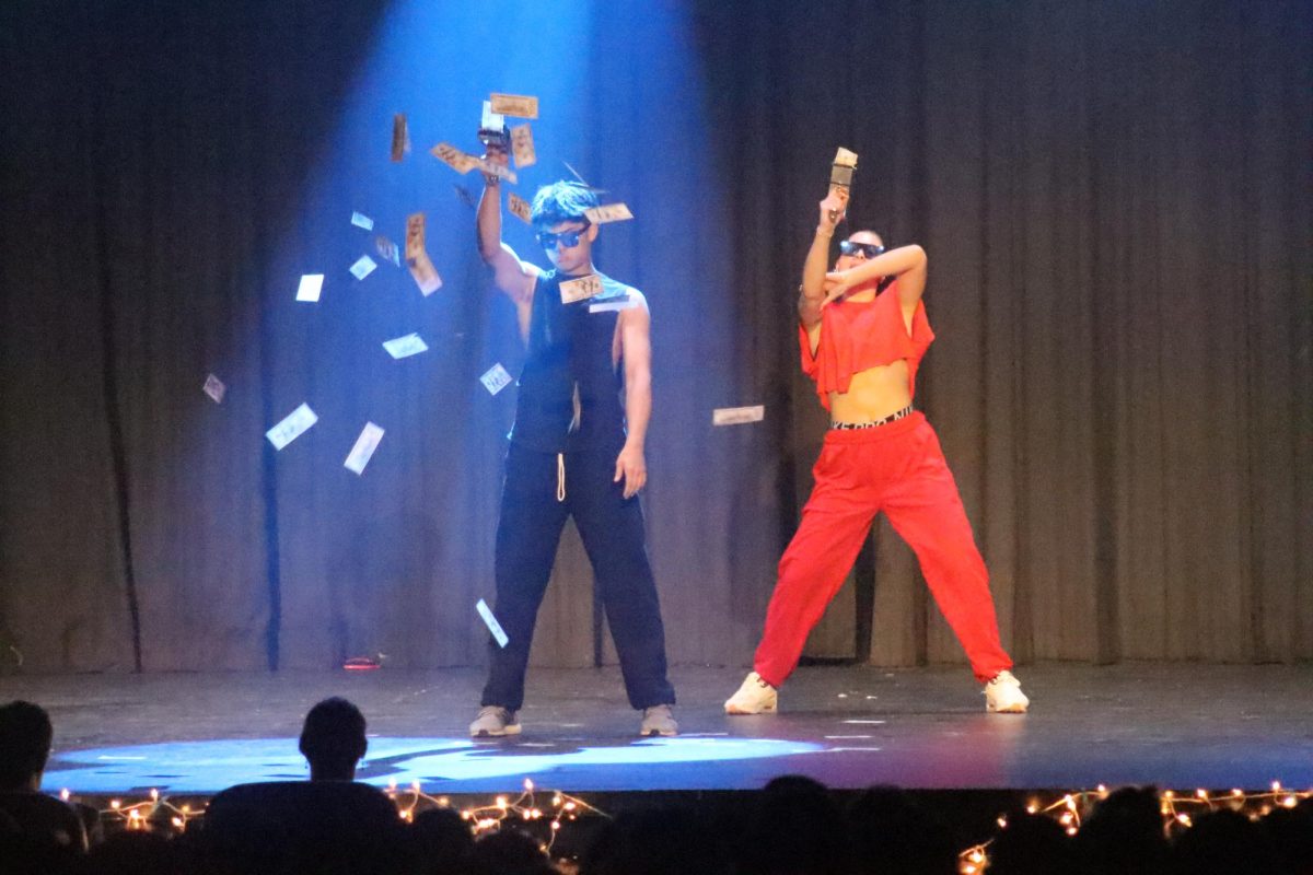 Juniors Emily Purcer and Micah Seitz danced together to a Rihanna mix. They won the student choice award.