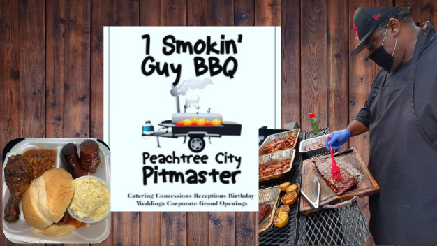 Gerald Joseph has been barbequing for the community since 2014. He started out cooking for Starr’s Mill sports events, and gradually grew his business from there. He continues to barbecue for others because it connects him with the community.