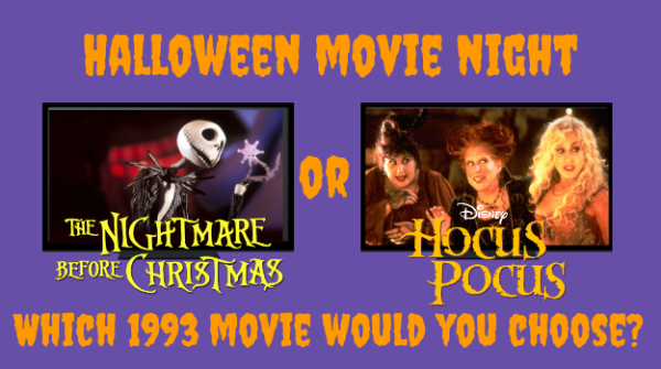 Two popular children’s Halloween movies include “Nightmare Before Christmas” and “Hocus Pocus. Editors Katie Johnson and Adaleigh Weber discuss which one is better for the spooky season. 
