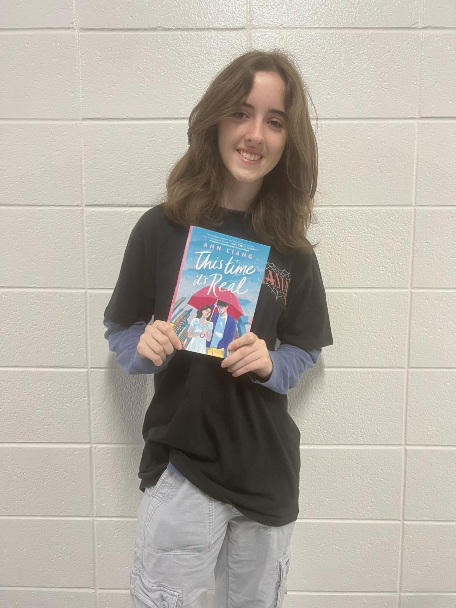 Junior Stella Cannon read “This Time It’s Real” by Ann Liang. Chinese-Australian author Ann Liang is known for her young adult and romance novels. 