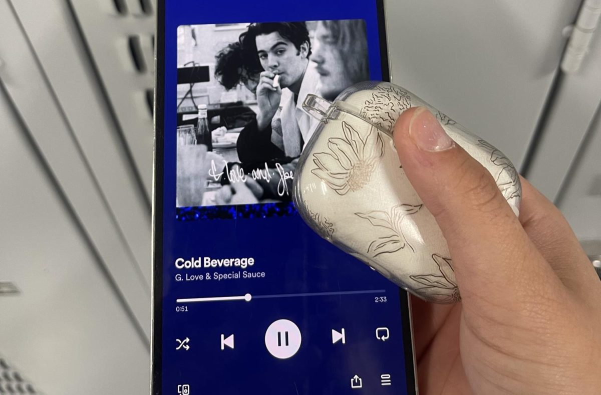 English teacher Bonnie Stanford is currently listening to “Cold Beverage” by G. Love & Special Sauce. It is a song about how you should enjoy the little things in life. 