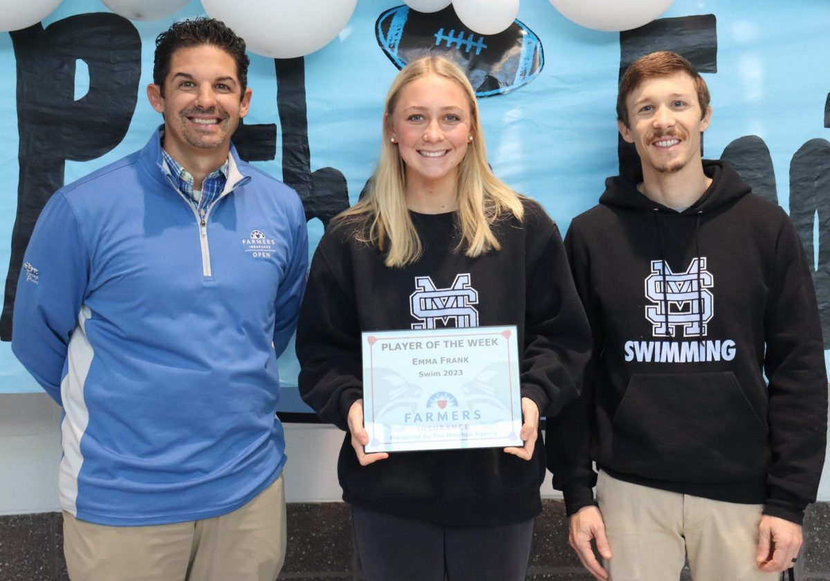 Tim Monihan and Farmers Insurance recognize senior Emma Frank as the second Player of the Week for the winter sports season. Coach Derek Abrams describes Emma as an overall ideal athlete. She shows leadership and encouragement while also exceeding expectations with her own performances.
