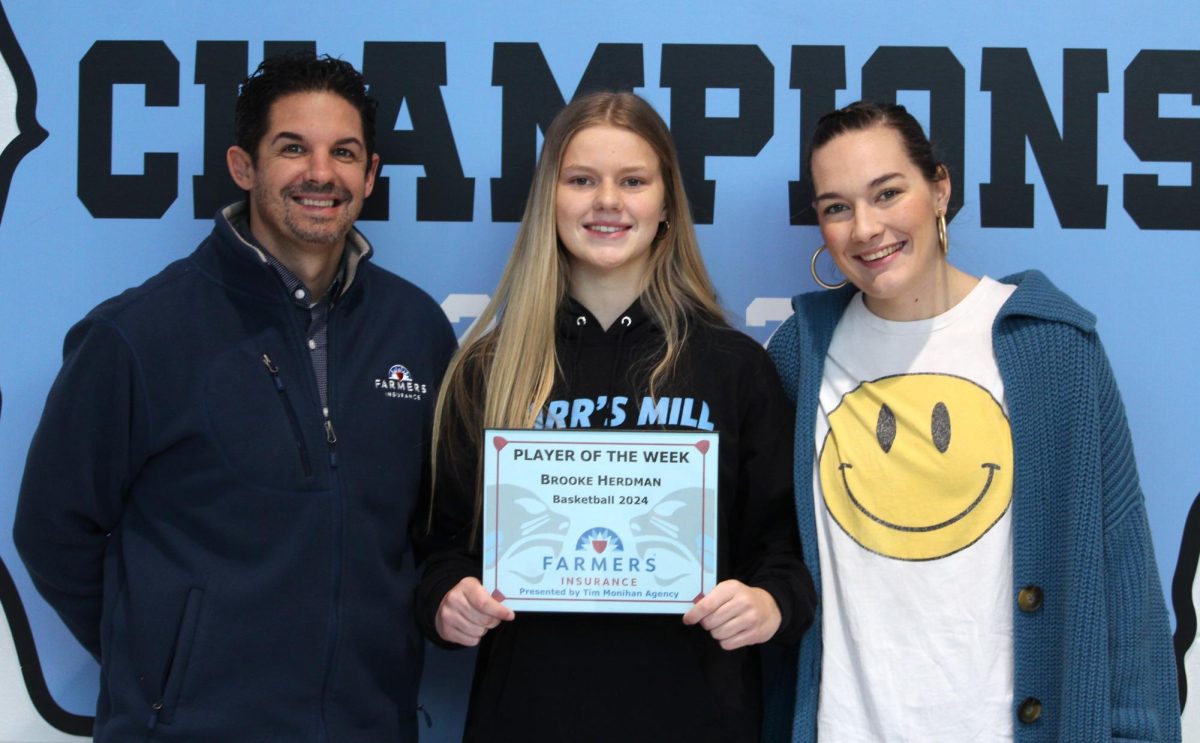 Senior Brooke Herdman has been selected as the sixth Farmers Insurance Player of the Week for the winter sports season. Herdman was chosen by head coach AC Atha for her hard work in recent games and the leadership she has shown.