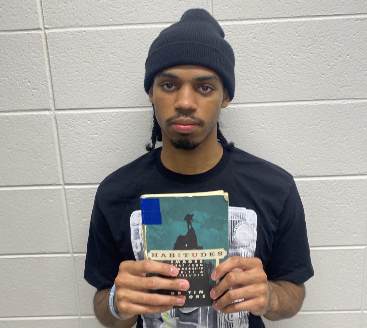 Senior Justin Sparks read “Habitudes: Images that Form Leadership Habits & Attitudes” by Tim Elmore. This book focuses on developing leadership skills and social skills. 