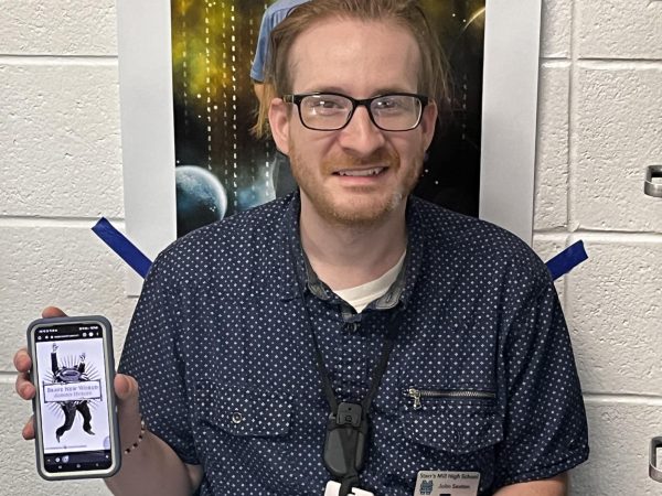 Science teacher John Sexton recently read “Brave New World” by Aldous Huxley. The book is set in a dystopian setting and stresses the importance of humans being able to have their own mindset and ideas.