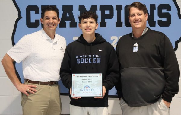 Senior Simon Ruiz has been selected as the first Player of the Week for the spring sports season. Ruiz was chosen for his assists in games and leadership skills.