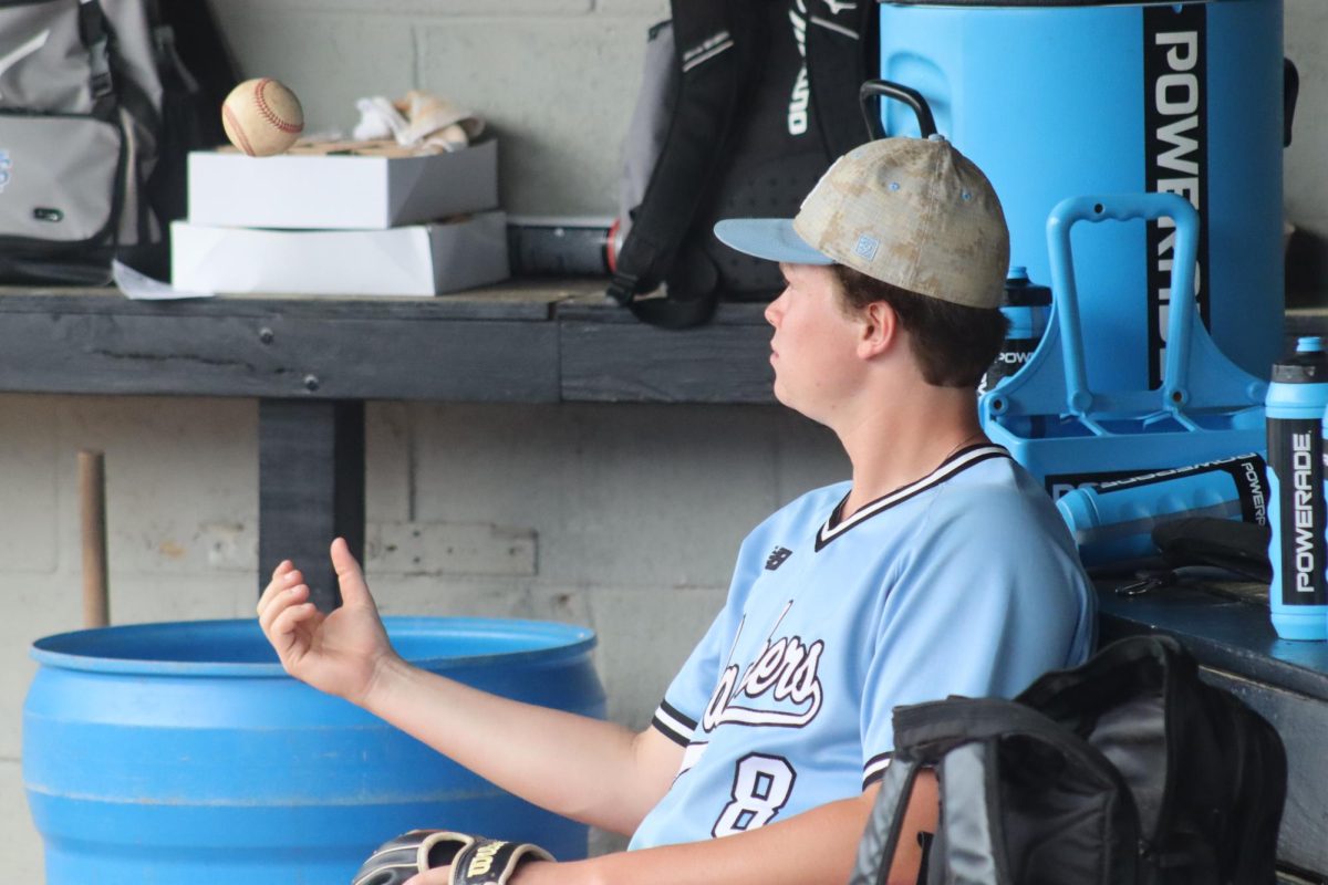 Senior pitcher Jack Ryan tosses the ball in between games. Starr’s Mill cruised through region play outscoring their region opponents 117 runs to 11. Now the question is, are they prepared for a deep playoff run?