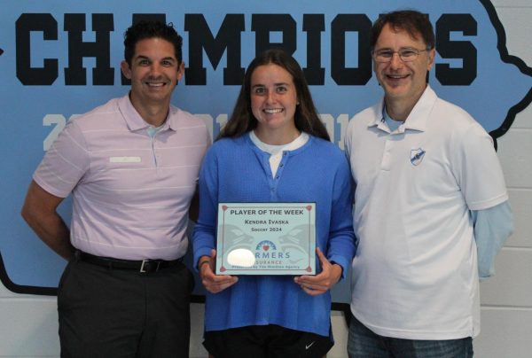 Sophomore Kendra Ivaska was selected as Farmers Insurance Player of the Week for her leadership and hard work. She led the team in goals, scoring 36 goals for the Panthers this season.
