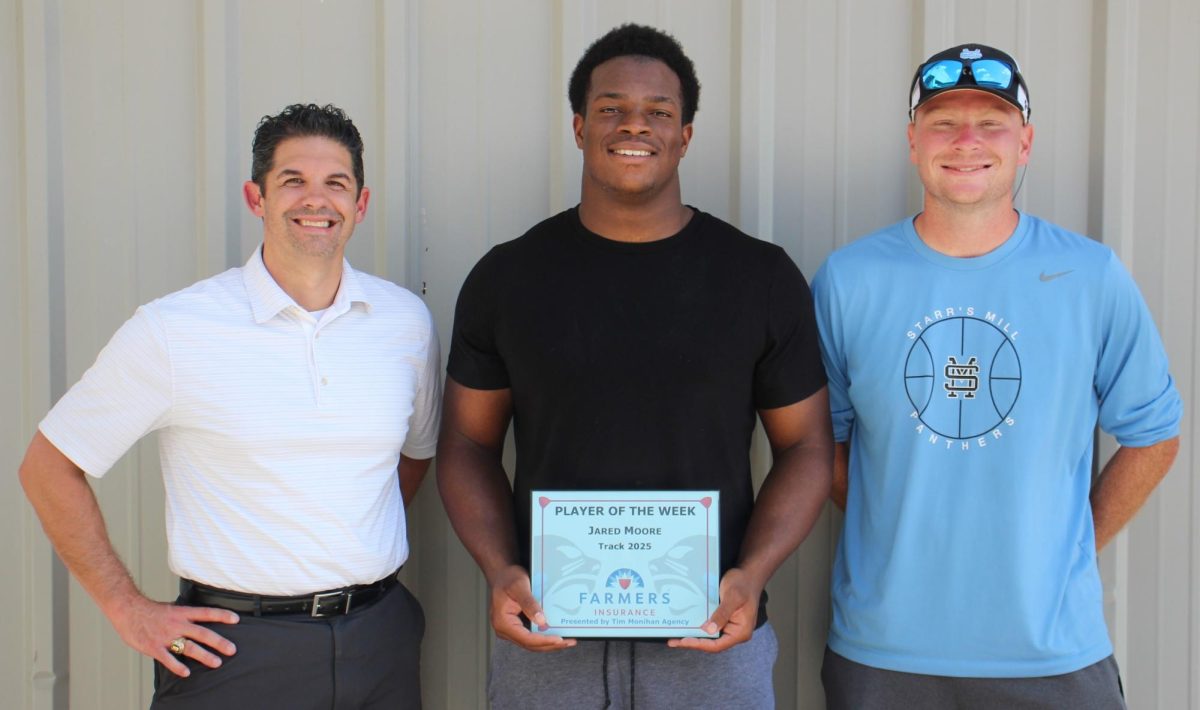 Senior Jared Moore has been selected as the eighth Farmers Insurance Player of the Week for the spring sports season. Moore was chosen for his great season and hard work. 