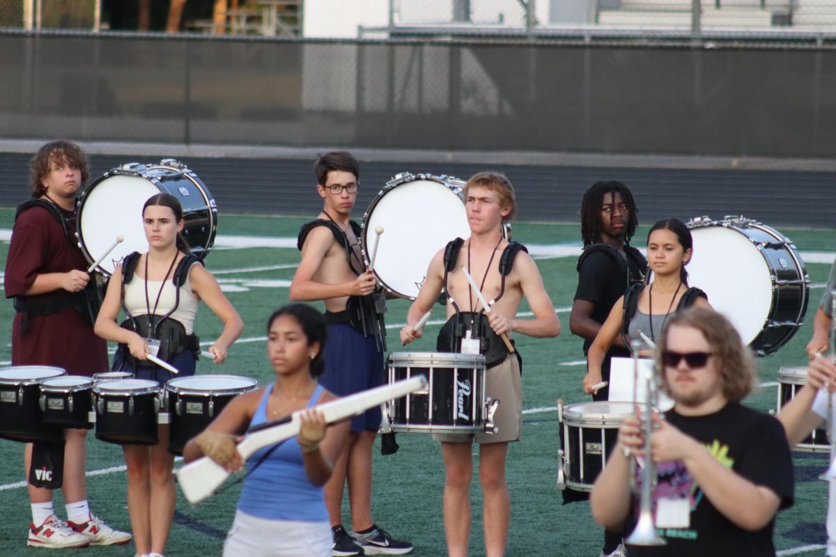 The Panther Pride Marching Band has formed its first drumline in five years. Assistant band director Dr. Bert Groover, percussion section leader Victoria Magaña Luévano, and band members Emma Hutcherson and Liam Vandergrinten discuss the changes and benefits it will bring to the band. 