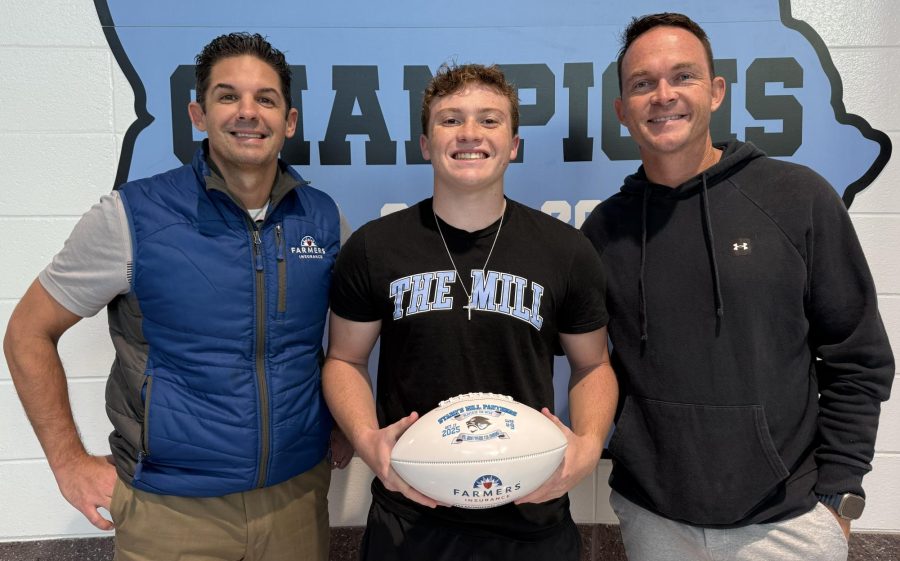 Senior Caleb Buck has been named the 16th Player of the Week for the fall sports season. His resilience and determination after coming back from an injury earned him this nomination.