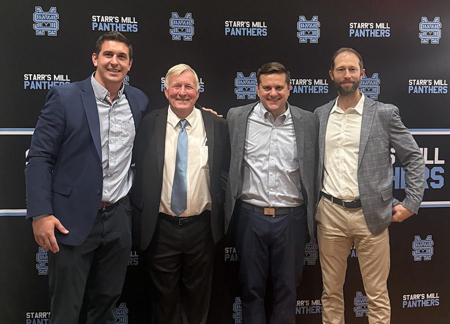 On October 11, Starr’s Mill inducted the 2025 Hall of Fame class. Inductees include Zach Laskey, Mike Hanie, Ariston Bowers, and Casey Bond. Not pictured is the late Mike Davis.