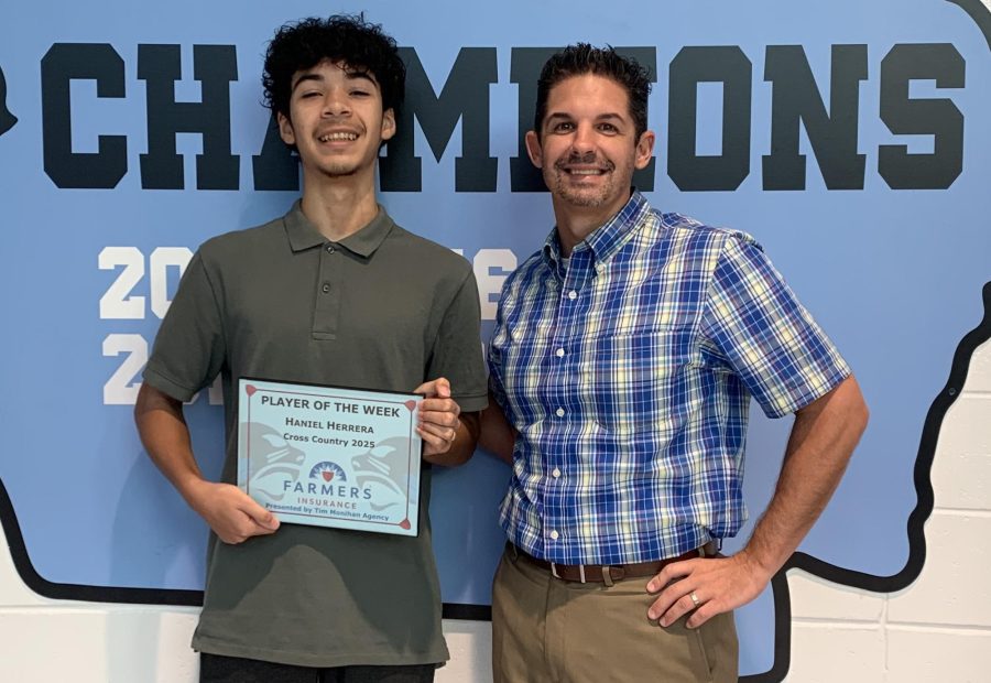 Sophomore Haniel Herrera has earned recognition as the 14th Player of the Week. He is honored for his substantial improvement throughout the season.