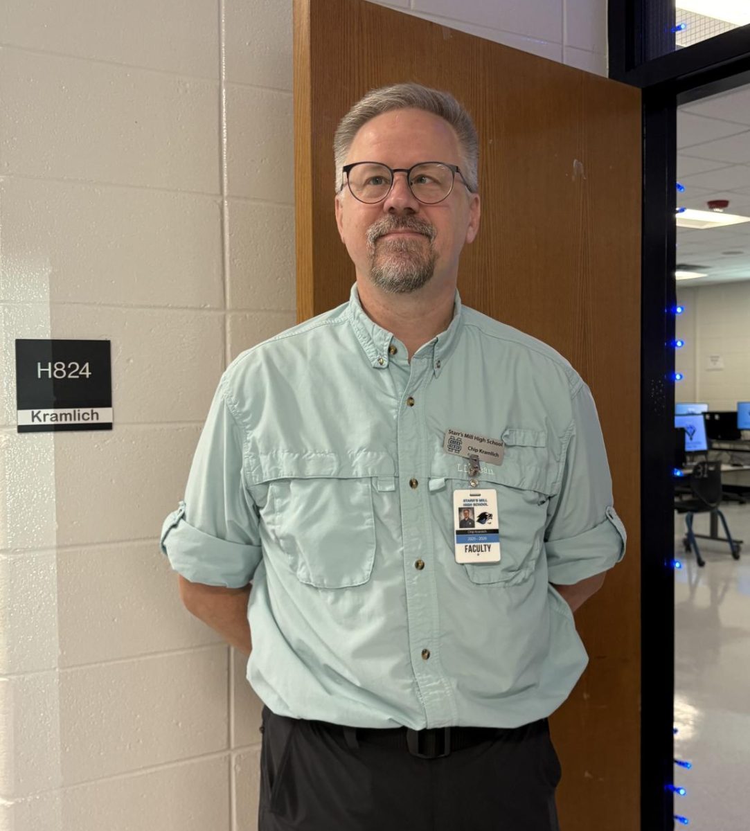 Starr’s Mill welcomes new computer science teacher Chip Kramlich to the Panther family. Kramlich has a degree in computer science and a combined 20 years in the computer field.