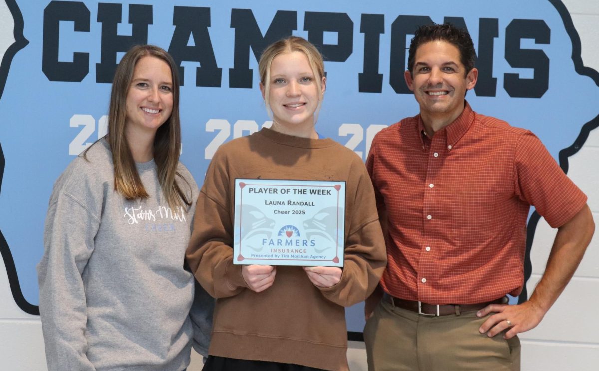Launa Randall has been named the 13th Player of the Week for the fall sports season. Head coach Jana Justice picked her because of her hard work.