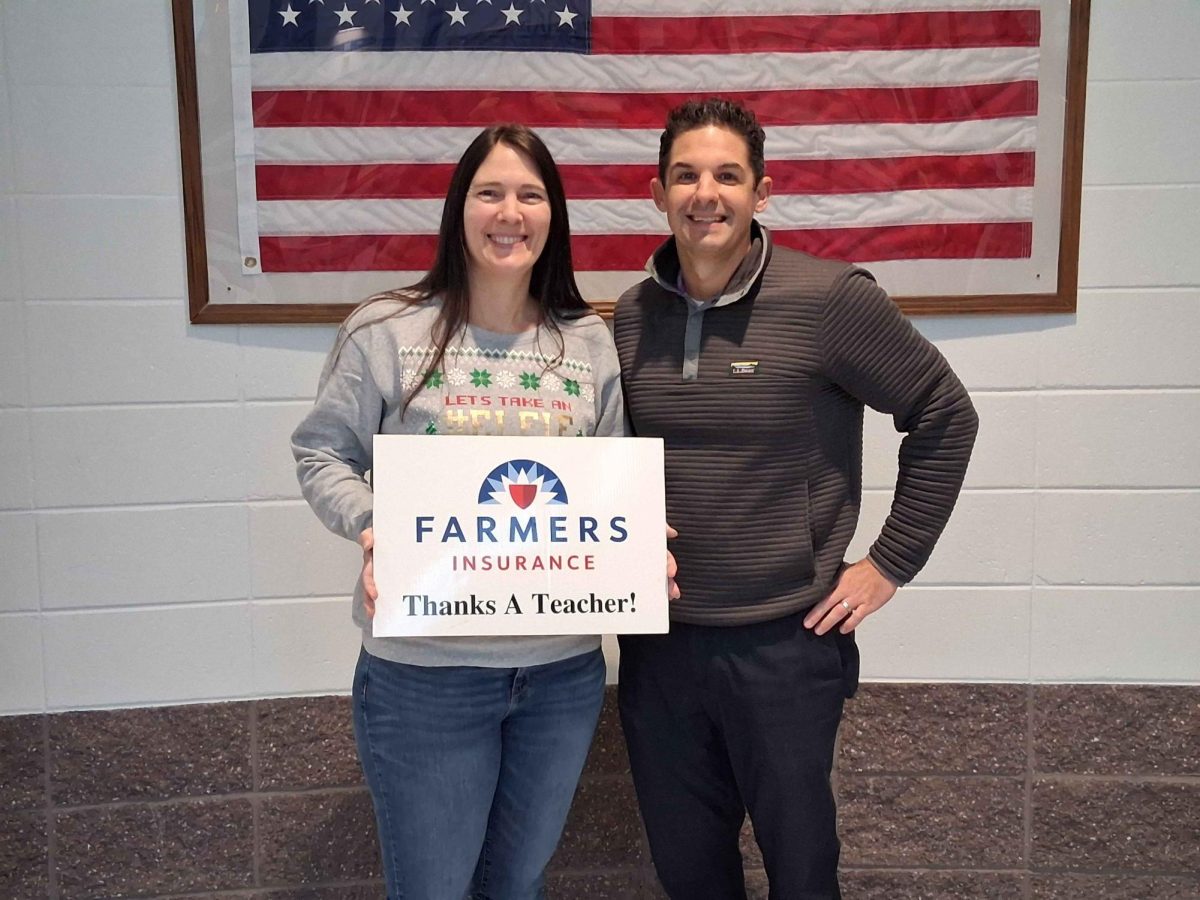 Volleyball head coach and Spanish teacher Shayne Thompson is the November recipient of the Golden Apple award. She was selected by AP Macroeconomics teacher Mark DeCourcy because of her commitment to her students and athletes.
