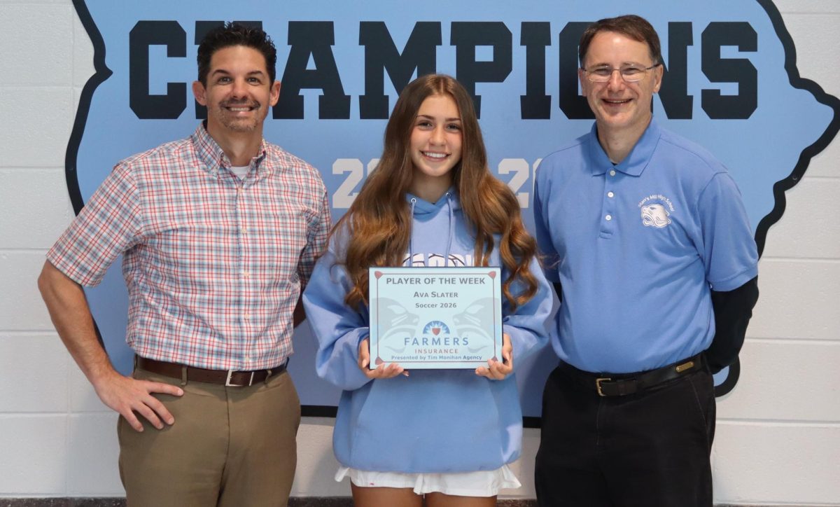 Tim Monihan and Farmers Insurance recognize freshman Ava Slater as the sixth Player of the Week for the spring season. Head coach John Bowen chose Slater for her tenacity and defensive mentality throughout the last few games.