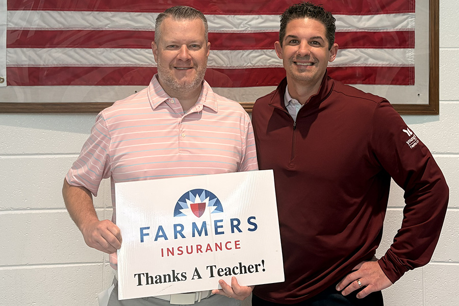 AP physics teacher Gillies is the March Golden Apple recipient. He was chosen by history teacher Susan King for his ability to teach a hard curriculum to a general audience. 